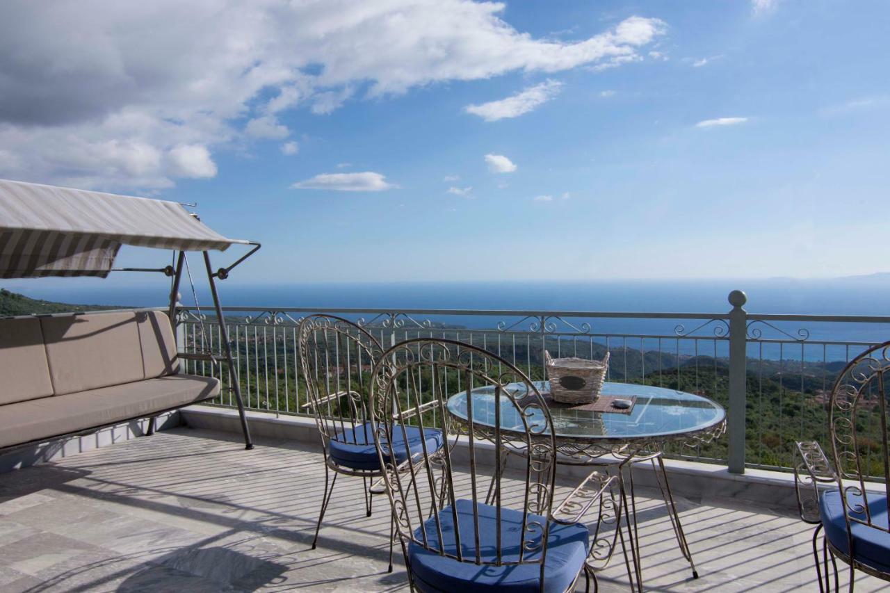 The Balcony Of Mani Villa Tseria Exterior photo