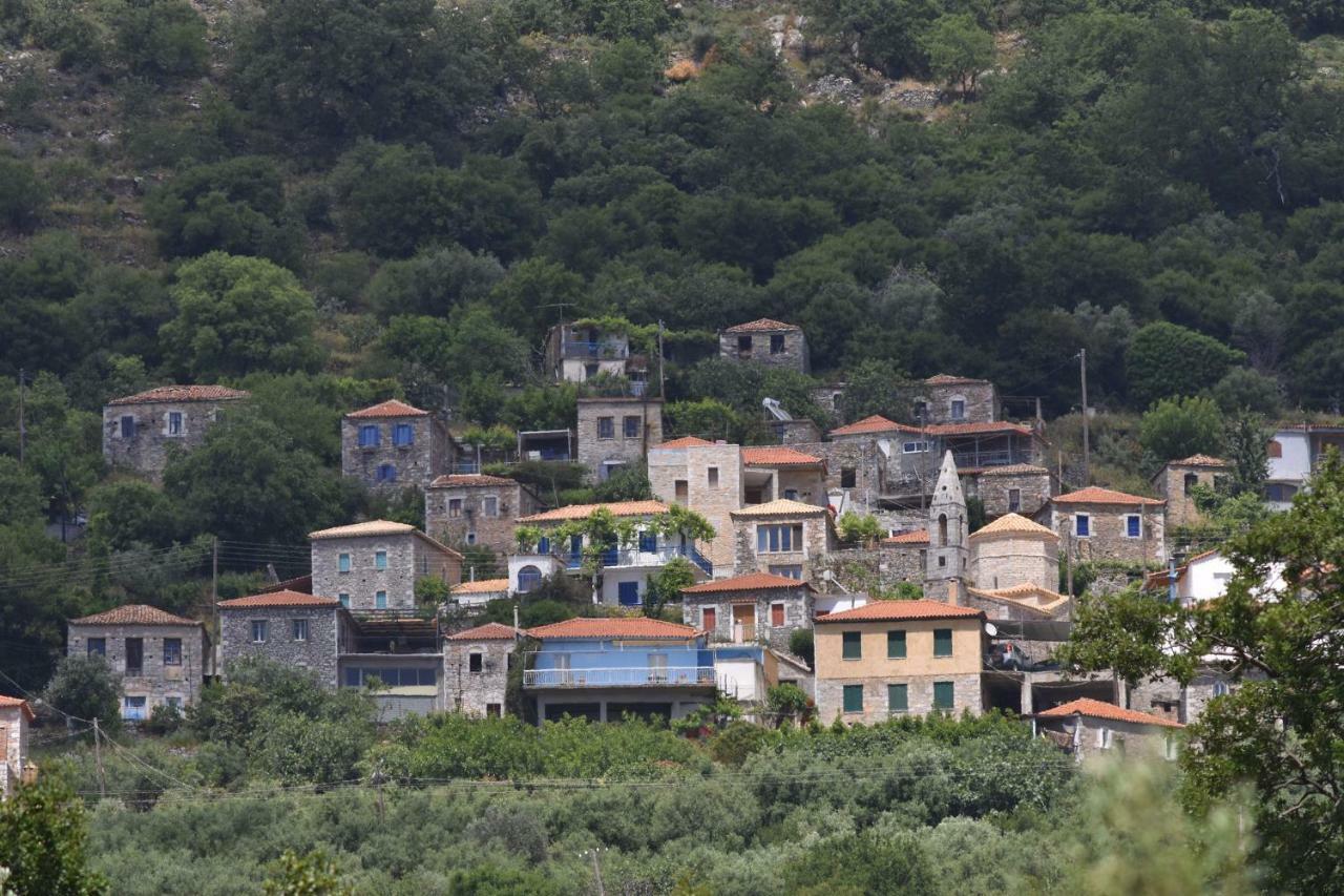 The Balcony Of Mani Villa Tseria Exterior photo
